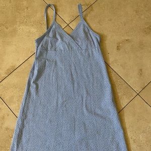 Brandy Melville One Size (fits s-m) Baby Blue & White Dress